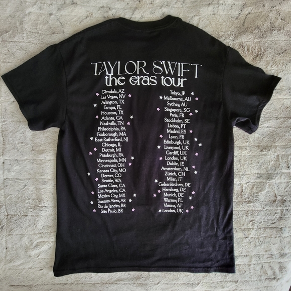 Taylor Swift - The Eras Tour Live Photo Stars T-Shirt Medium - Picture 5 of 11